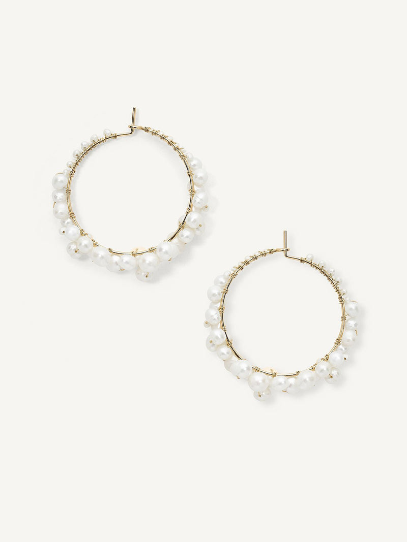 Cruz Pearl Hoops